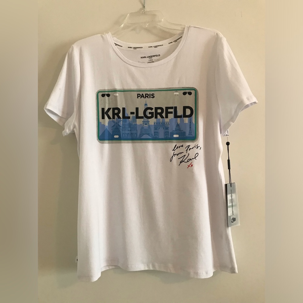 NWT Karl Lagerfeld tee L